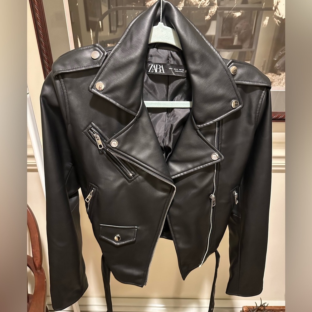 ZARA FAUX LEATHER JACKET